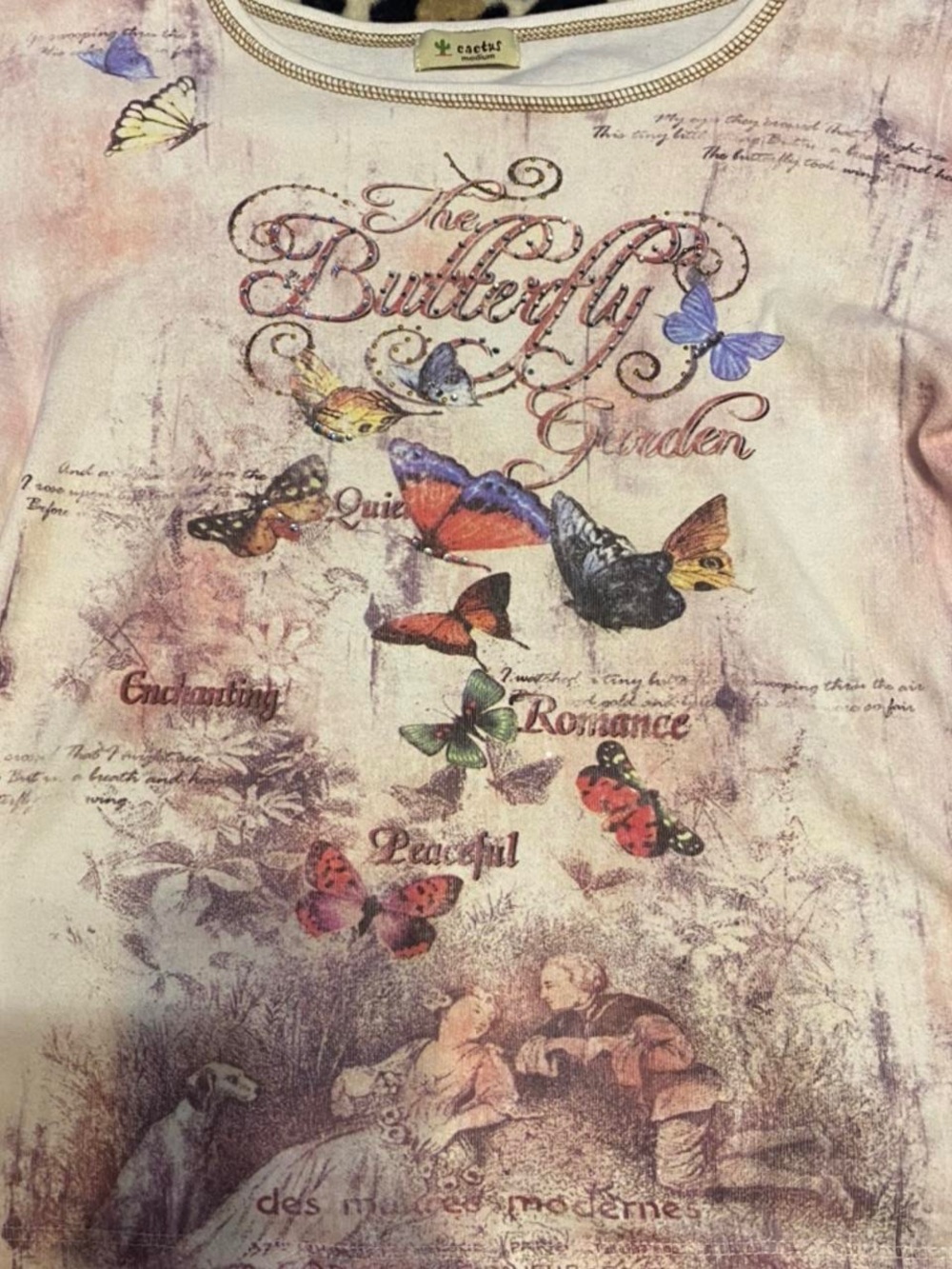 The Butterfly Garden Tee with Multicolor Butterflies